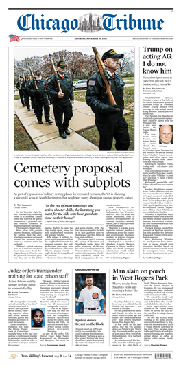 Cemetery Proposal Comes with Subplots
