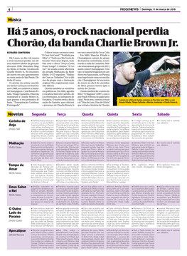 Há 5 Anos, O Rock Nacional Perdia Chorão, Da Banda Charlie Brown Jr