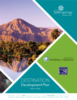 DESTINATION Development Plan MAY 2016