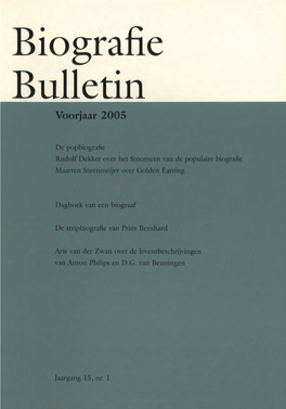 Biografie Bulletin Voorjaar 2005