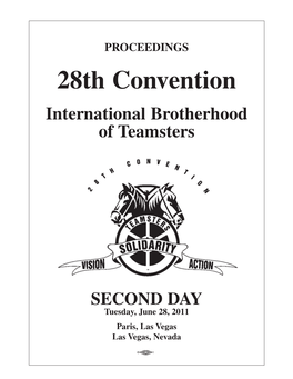 28Th Convention International Brotherhood of Teamsters