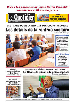 Pdf Le Quotidien D Oran