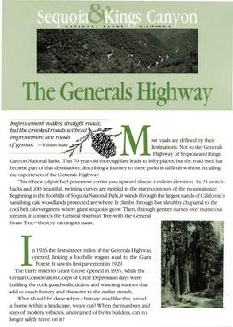 The Generals Highway