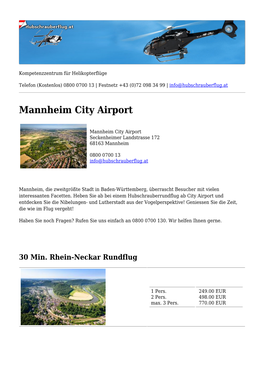 Mannheim City Airport