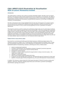 CQU: MMST11010 Illustration & Visualisation