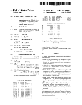 (12) United States Patent (10) Patent No.: US 8,937,135 B2 Steinke Et Al