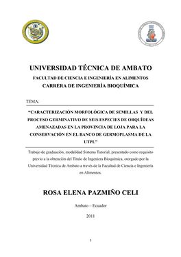 Universidad Técnica De Ambato Rosa Elena Pazmiño