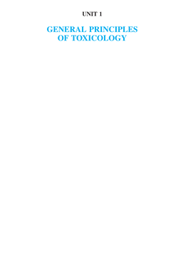 GENERAL PRINCIPLES of TOXICOLOGY 2996R Ch01 001-010 4/11/01 7:32 AM Page 3