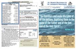 St. Mark's Bottineau & St. Andrew's Westhope