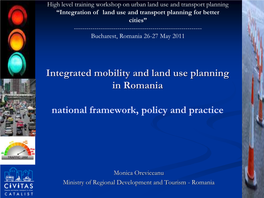 Integrated Mobility and Land Use Planning in Romania National