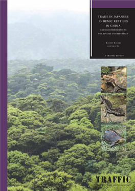 Trade in Japanese Endemic Reptiles in China and Recommendations for Species Conservation