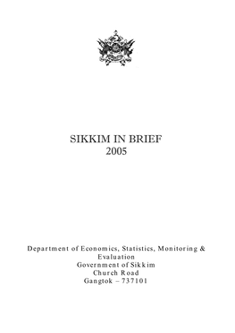 Sikkim in Brief 2005