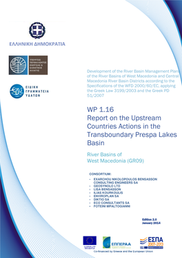 WP 1.16 Report on the U Countries Actions Transboundary Prespa