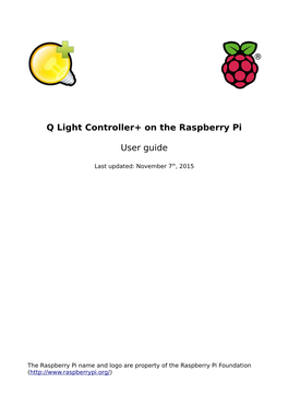 Q Light Controller+ on the Raspberry Pi User Guide