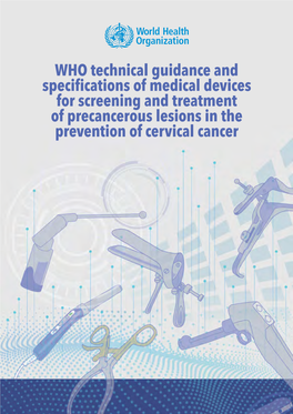 WHO Technical Guidance and Specifications of Medical Devices For