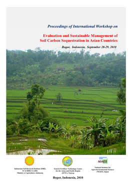 Proceedings of International Workshop on Evaluation and Sustainable Management of Soil Carbon Sequestration in Asian Countries