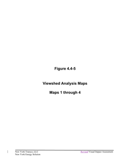 Figure 4.4-5 Viewshed Analysis Maps Maps 1 Through 4