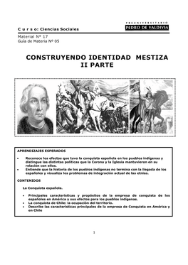 Construyendo Identidad Mestiza Ii Parte