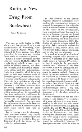 Rutin, a New Drug from Buckwheat