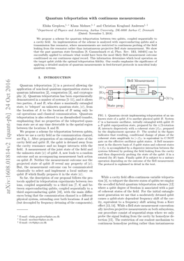 Quantum Teleportation with Continuous Measurements