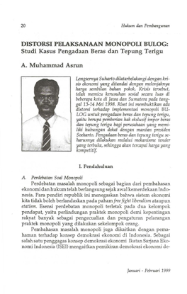 Studi Kasus Pengadaan Beras Dan Tepung Terigu A. Muhammad Asrun
