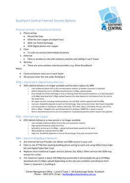 Southport Central Internet Service Options