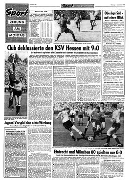 Club Deklassierte Den KSV Hessen Mit 9:0 Schiedsrichter: Kreitlein (Stuttgart)