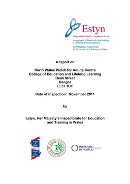 A Report on North Wales Welsh for Adults Centre College of Education