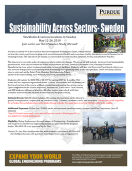 Sustainability Across Sectors- Sweden