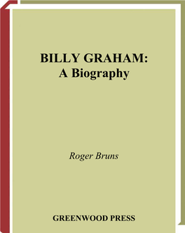 BILLY GRAHAM: a Biography