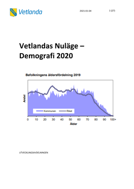 Vetlandas Nuläge – Demografi 2020