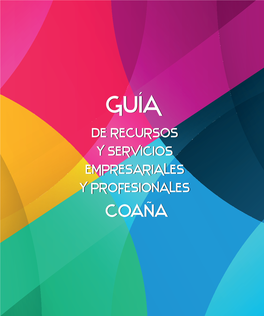 DE RECURSOS Y SERVICIOS EMPRESARIALES Y PROFESIONALES Coaña ÍNDICE