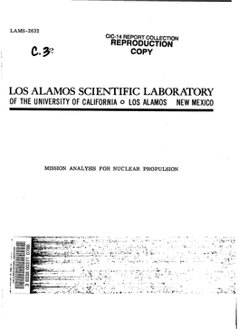 LOS ALAMOS SCIENTIFIC LABORATORY of the UNIVERSITYOF Californiao LOSALAMOS NEW MEXICO