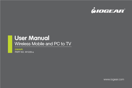 User Manual Wireless Mobile and PC to TV