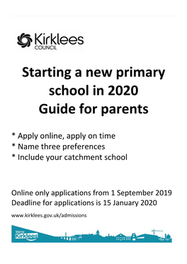 Starting a New Primary School in 2020 Guide for Parents