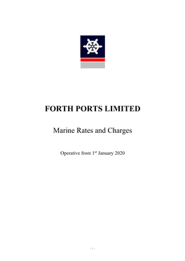 Marine Rates & Charges 2020