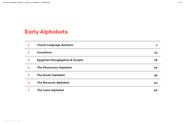 EARLY ALPHABETS / Overview I / Lvii