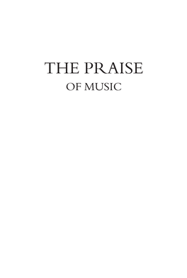 The Praise of Music