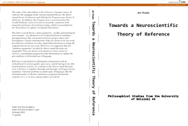 Towards a Neuroscientific Theory of Reference