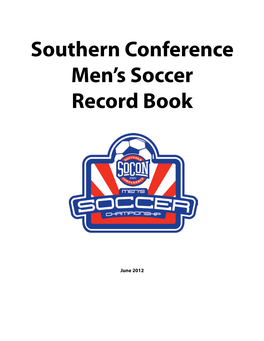 Southern Conference Men's Soccer Record Book