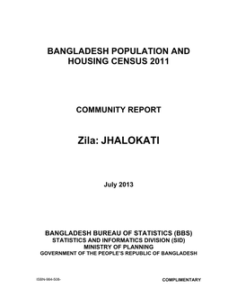 Zila: JHALOKATI -..:: Bangladesh Bureau of Statistics