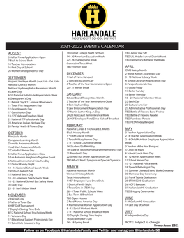 District Events Calendar