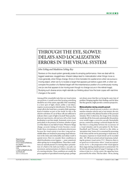 Through the Eye, Slowly: Delays and Localization Errors in the Visual System