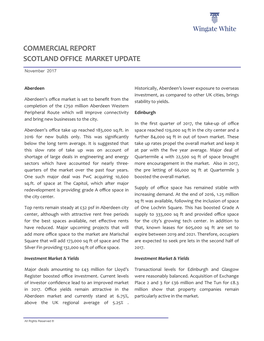 Commercial Report Scotland Office Market Update