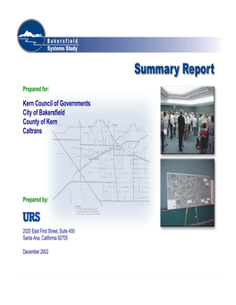 Bakersfield System Study Summary Report