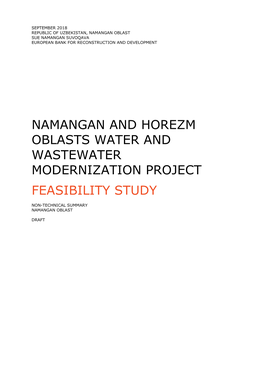 Namangan and Horezm Oblasts Water and Wastewater Modernization Project
