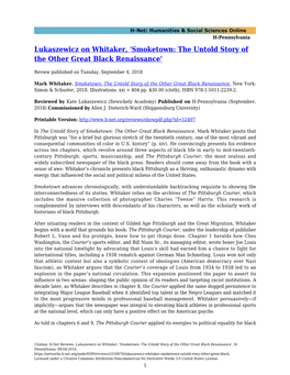 Lukaszewicz on Whitaker, 'Smoketown: the Untold Story of the Other Great Black Renaissance'