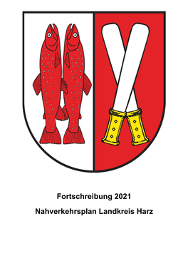 Fortschreibung 2021 Nahverkehrsplan Landkreis Harz