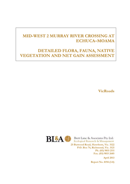 Mid-West 2 Detailed Flora, Fauna, Native Vegetation & Net Gain