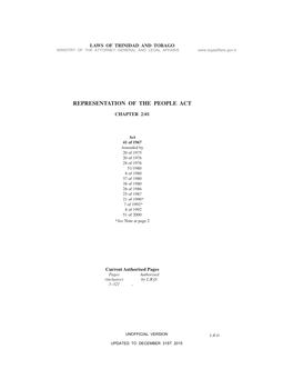 Representation of the People Act